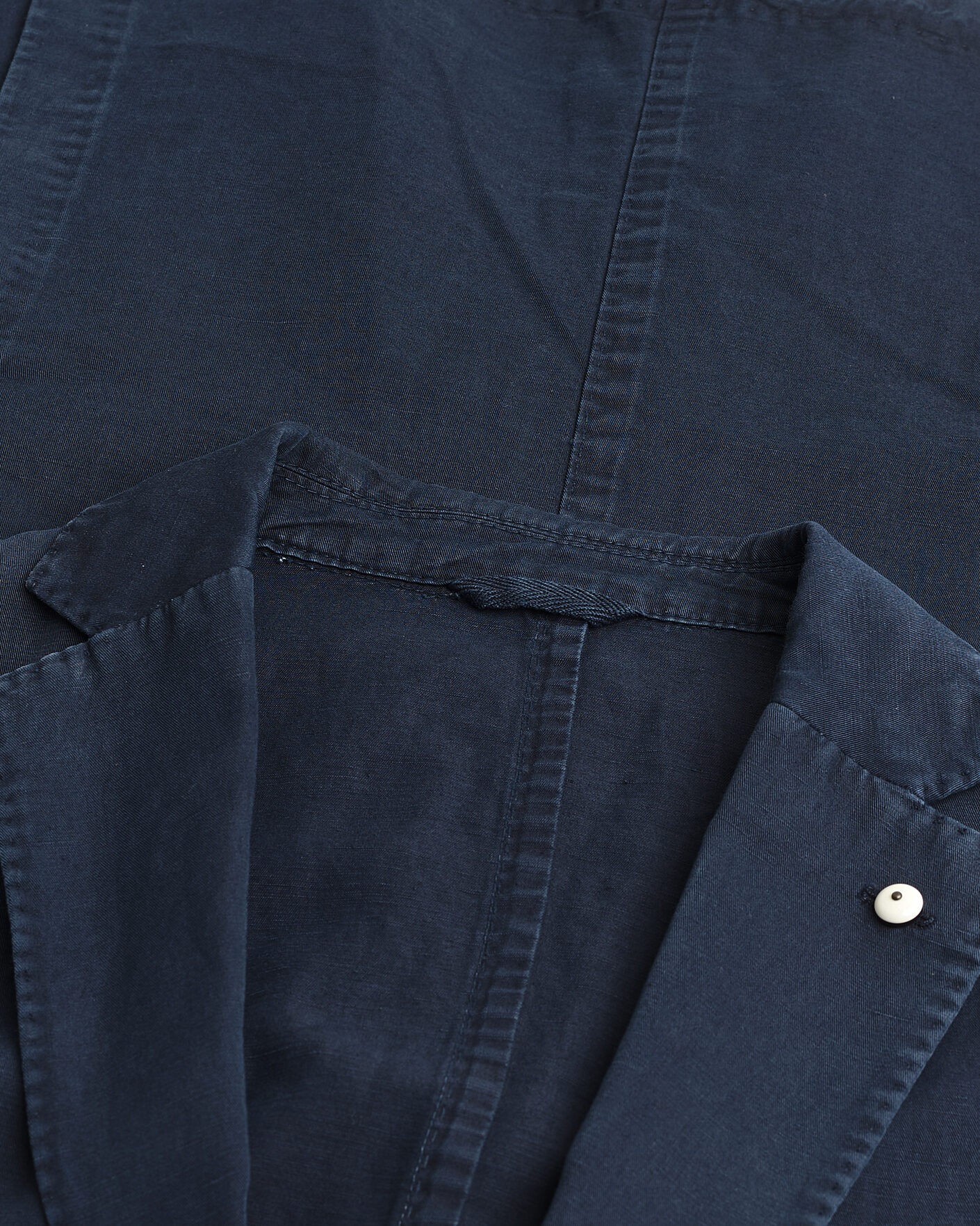 Hombres | Pre-owned Blazers | Pre-owned | L.B.M. 1911 Jack Regular Fit Cotton & Linen Blazer Navy 52