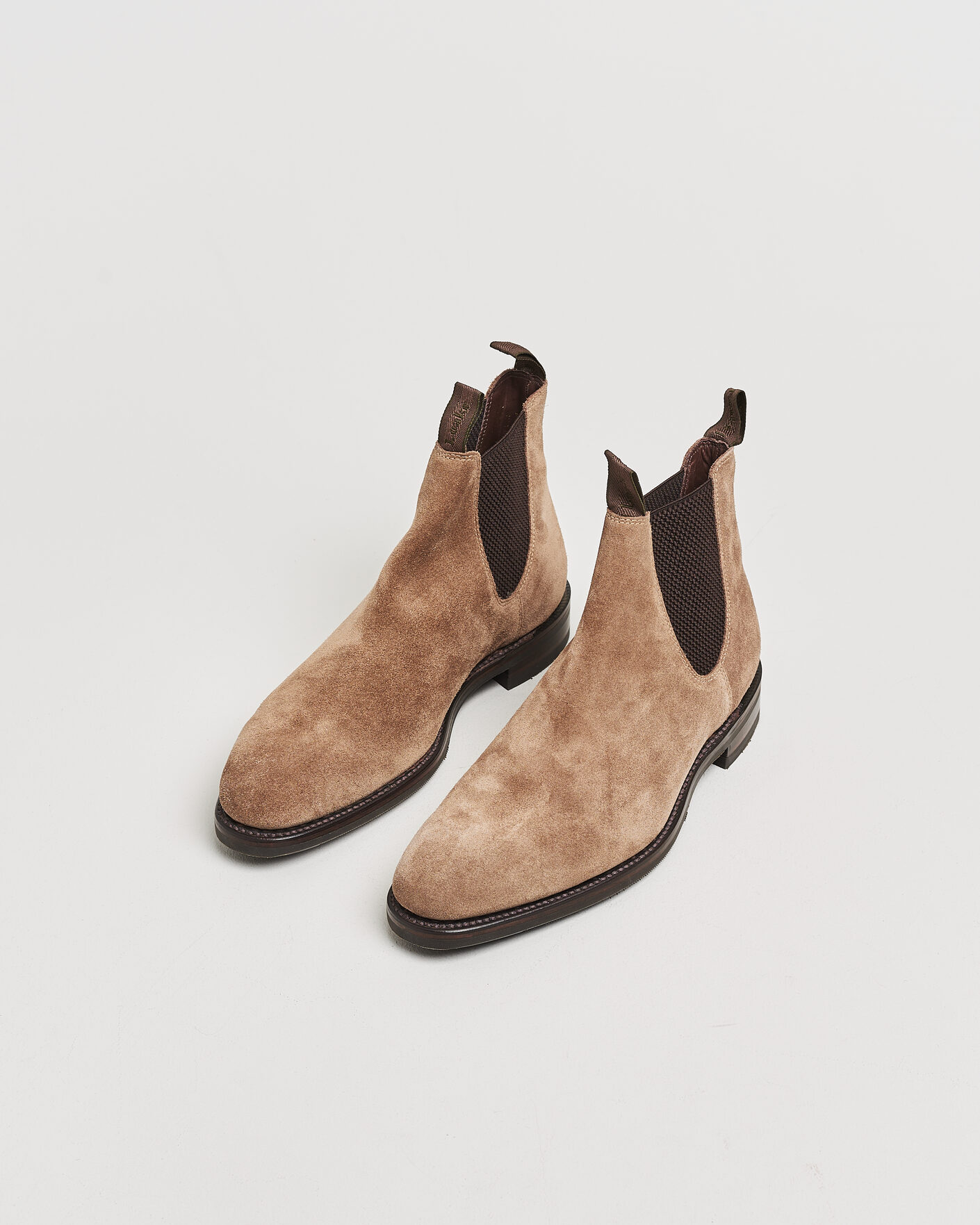 Hombres | Pre-owned Zapatos cosidos a mano | Pre-owned | Loake 1880 Emsworth Chelsea Boot Flint Suede UK9 - EU43