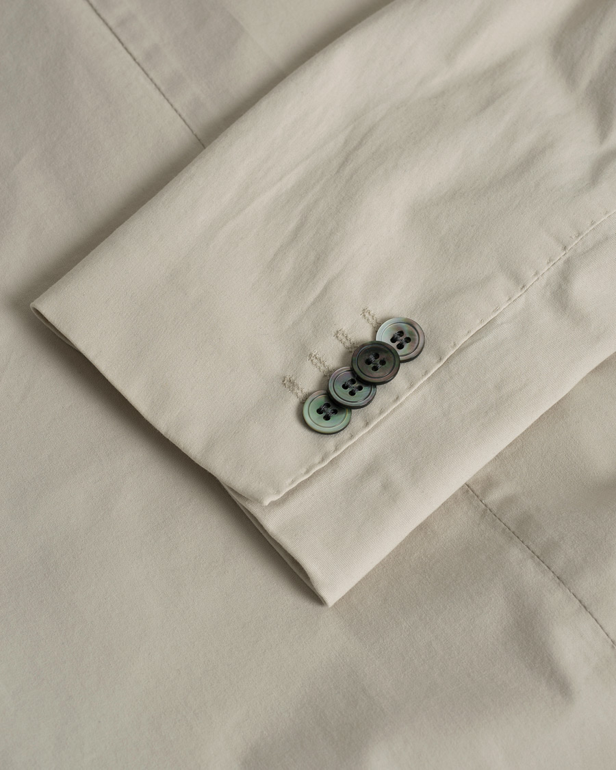 Hombres | Oscar Jacobson Ferry Cotton Patch Pocket Blazer Beige 50 | Pre-owned | Oscar Jacobson Ferry Cotton Patch Pocket Blazer Beige 50