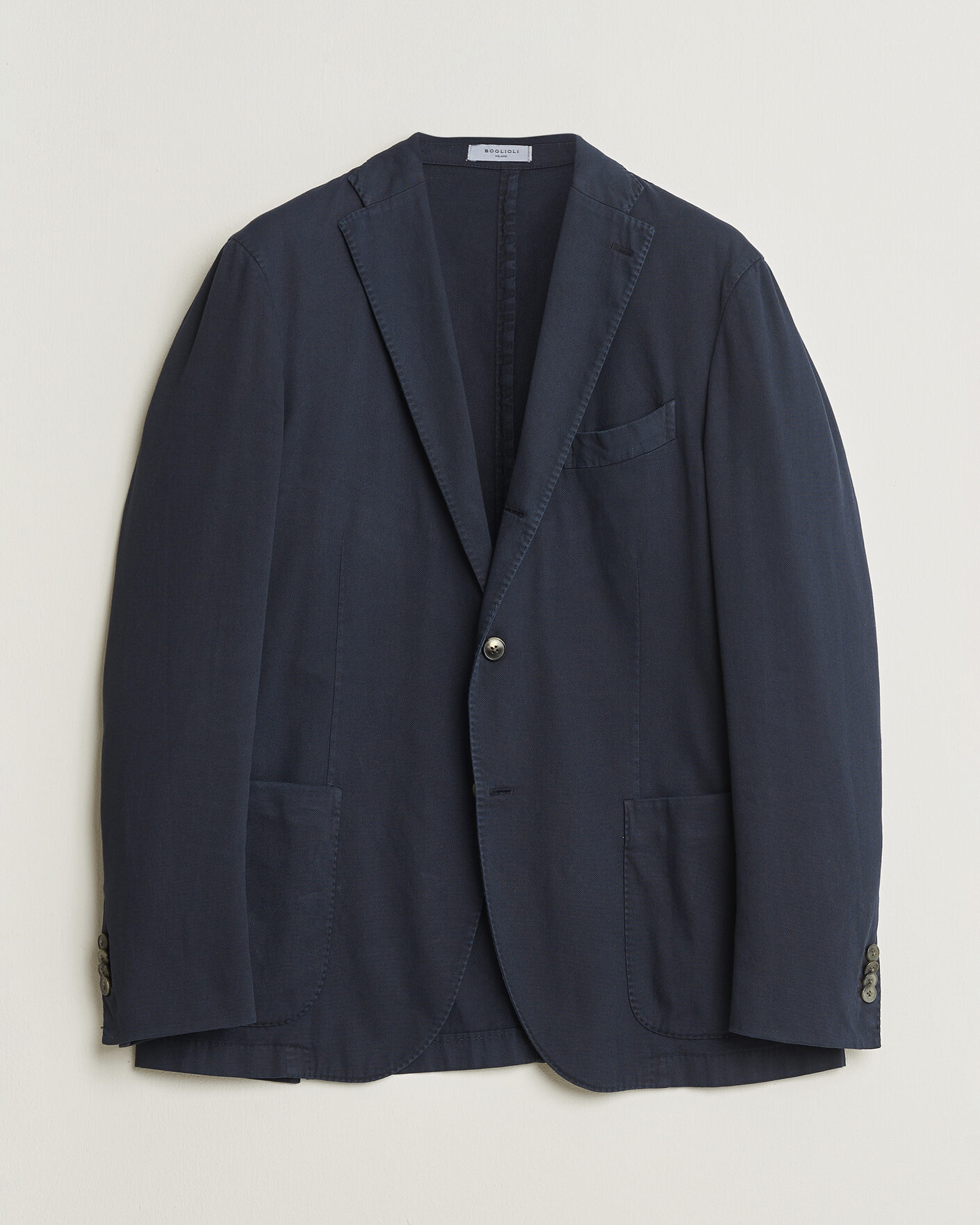 Hombres | Pre-owned Blazers | Pre-owned | Boglioli K Jacket Cotton Stretch Blazer Navy 52