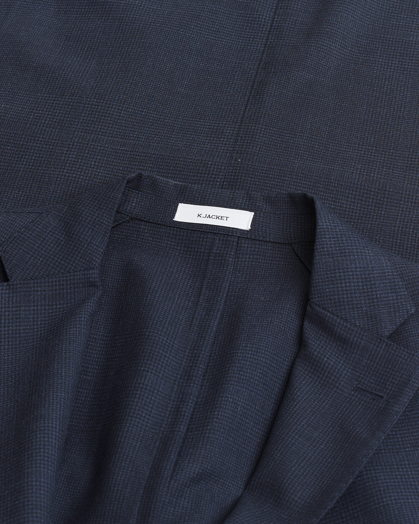 Hombres | Pre-owned Blazers | Pre-owned | Boglioli K Jacket Check Wool & Silk Blazer Navy 54