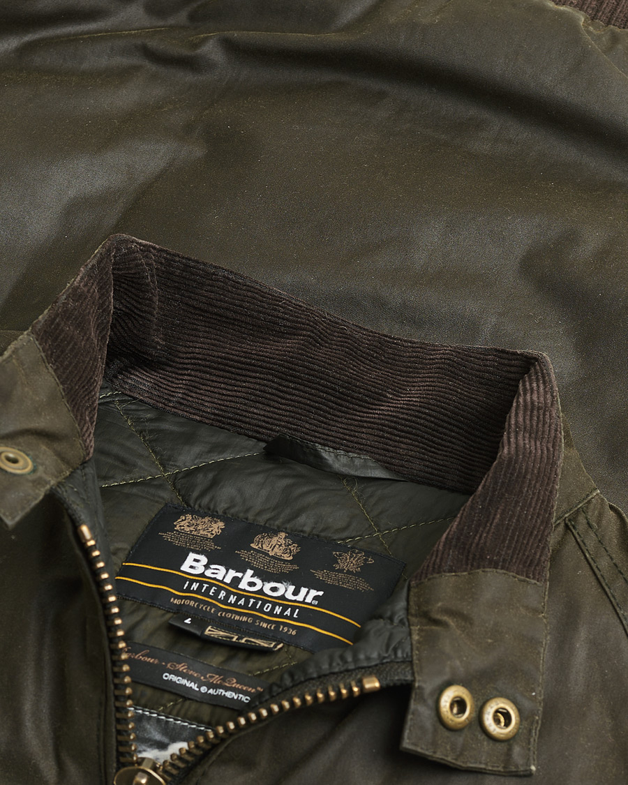 Hombres | Pre-owned Chaquetas | Pre-owned | Barbour International Steve McQueen Merchant Jacket Olive L