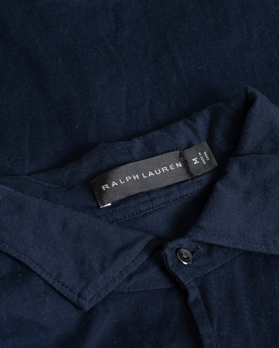 Hombres | Camisas | Pre-owned | Ralph Lauren Black Label Jesery Shirt Navy M