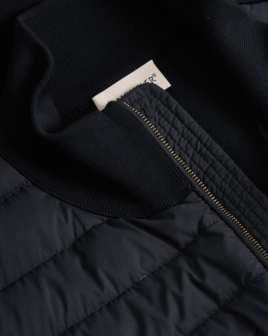 Hombres | Jerséis y prendas de punto | Pre-owned | Moncler Light Hybrid Zip Jacket Navy