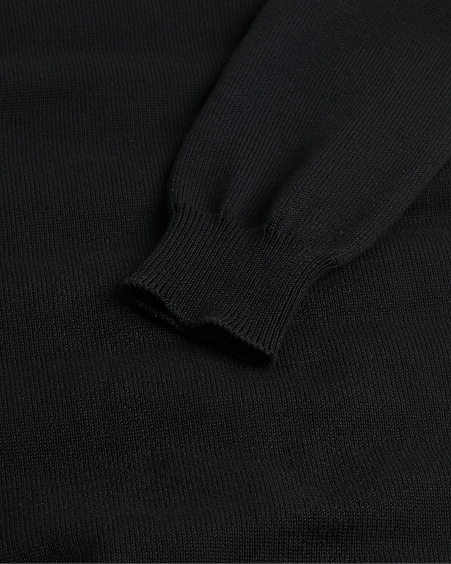 Hombres | Moncler Hybrid Zip Cardigan Black | Pre-owned | Moncler Hybrid Zip Cardigan Black