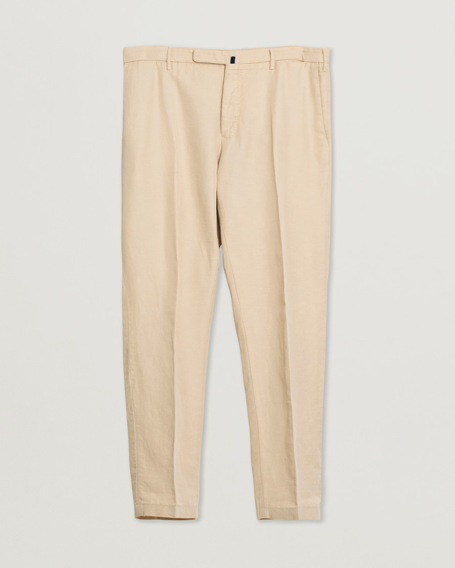 Hombres | Pantalones | Pre-owned | Incotex Slim Fit Chinolino Trousers Light Beige