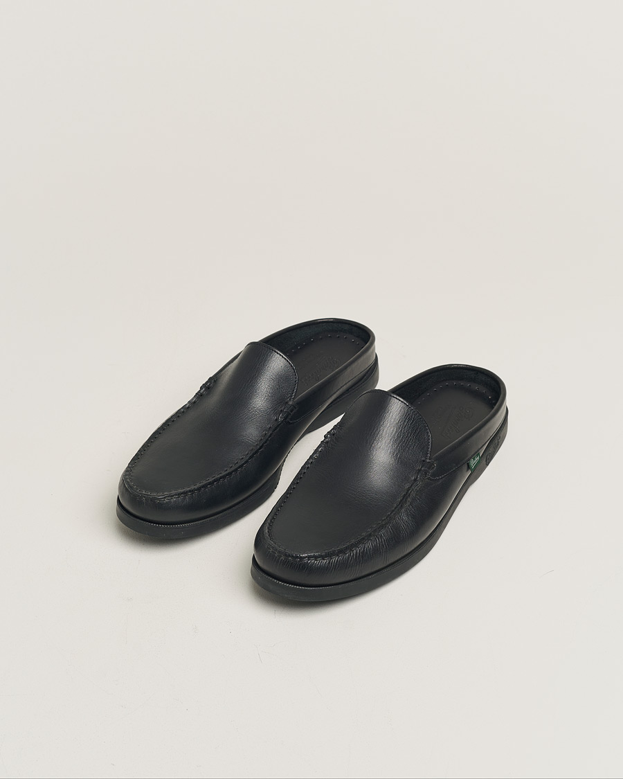 Hombres | Paraboot Bahamas Slipper Black | Pre-owned | Paraboot Bahamas Slipper Black