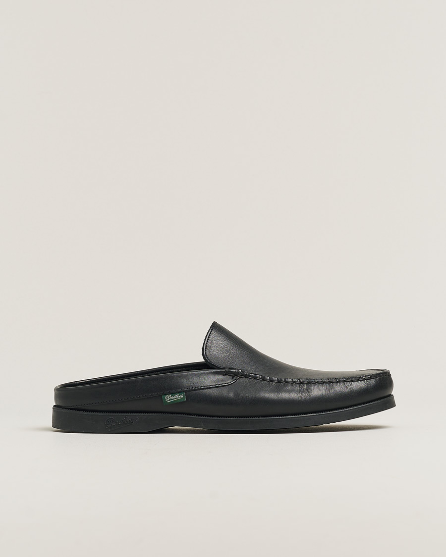Hombres | Paraboot Bahamas Slipper Black | Pre-owned | Paraboot Bahamas Slipper Black
