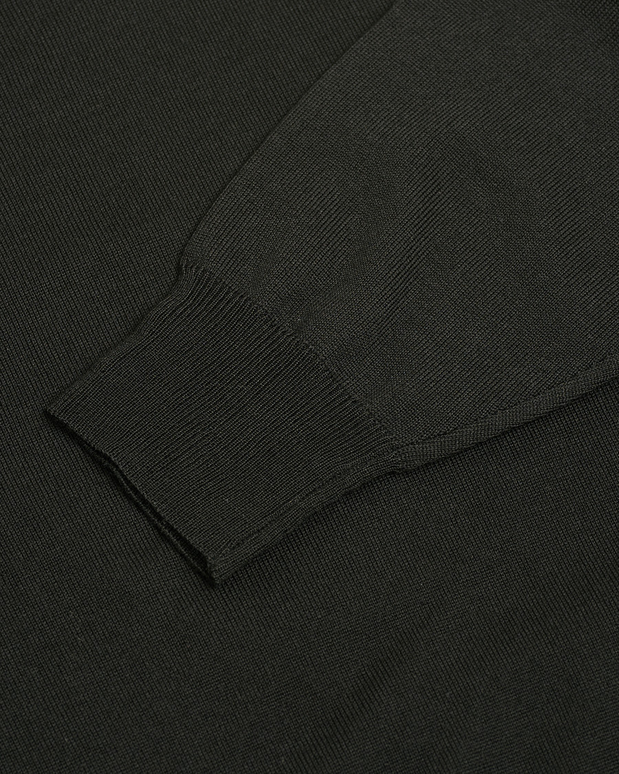 Hombres | Jerséis y prendas de punto | Pre-owned | Canali Merino Wool Crew Neck Black