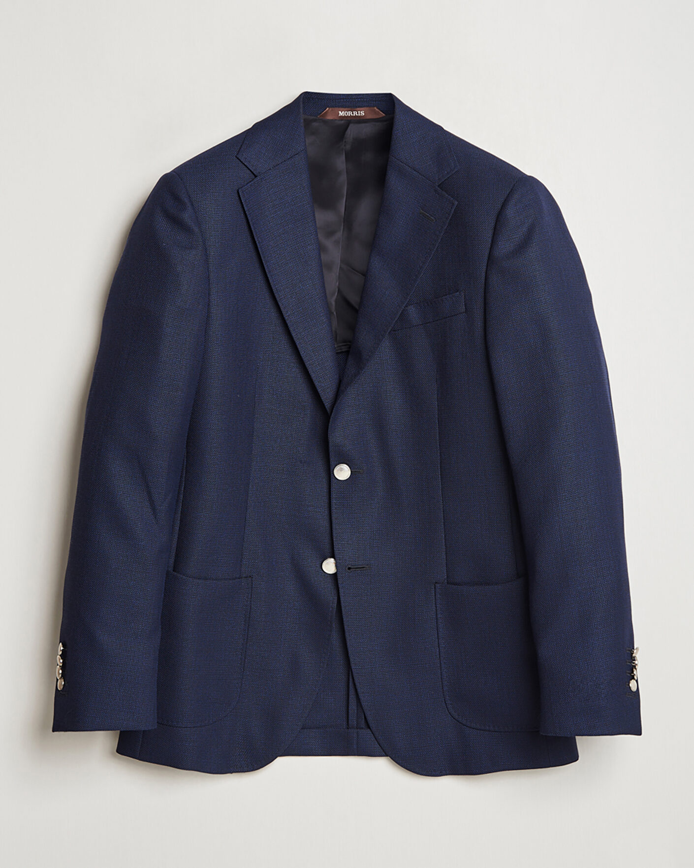 Hombres | Pre-owned Blazers | Pre-owned | Morris Heritage Wool Hopsack Club Blazer Navy 52