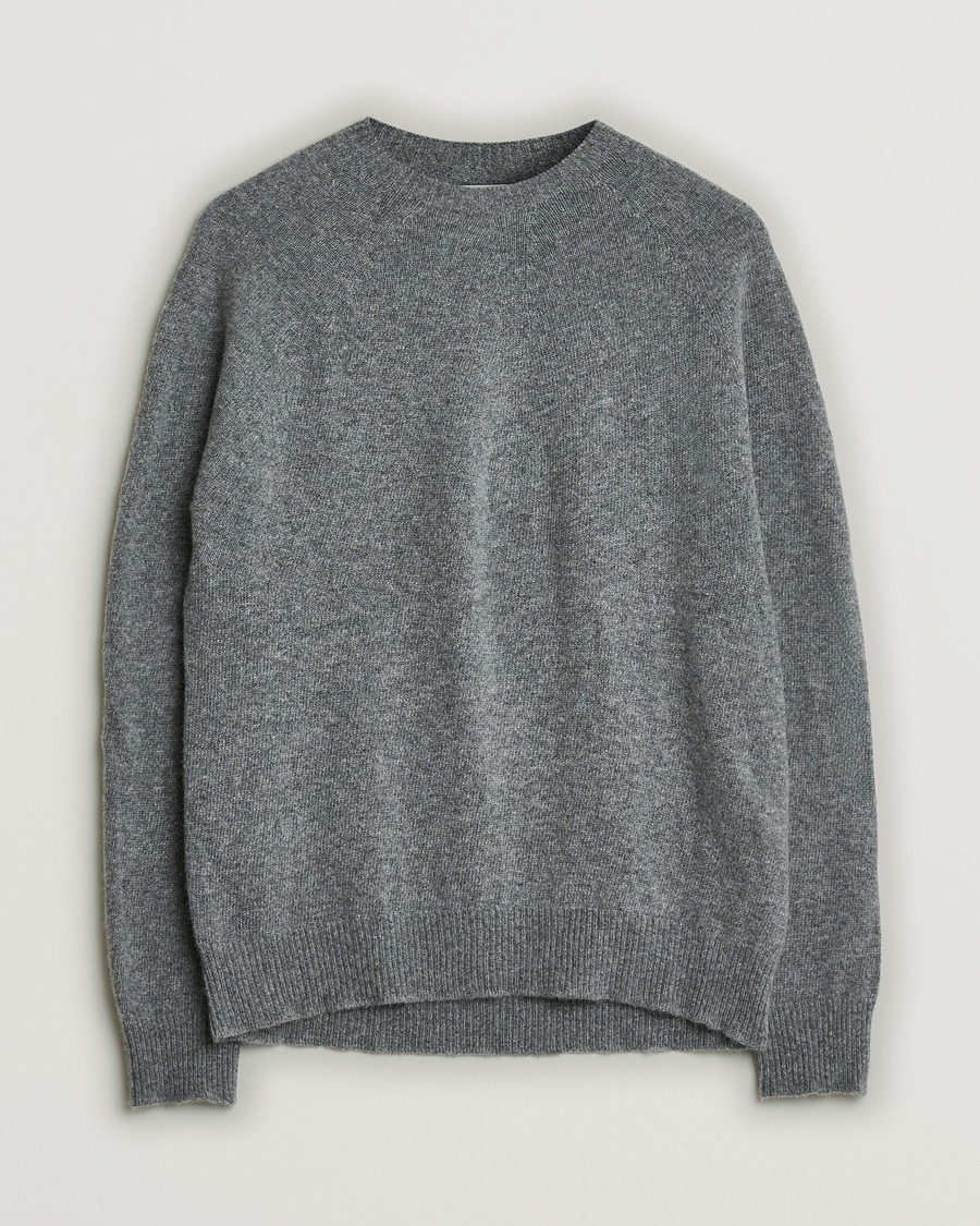 Hombres | Pre-owned Jerséis | Pre-owned | Jil Sander Cashmere/Merino Round Neck Sweater Grey Melange