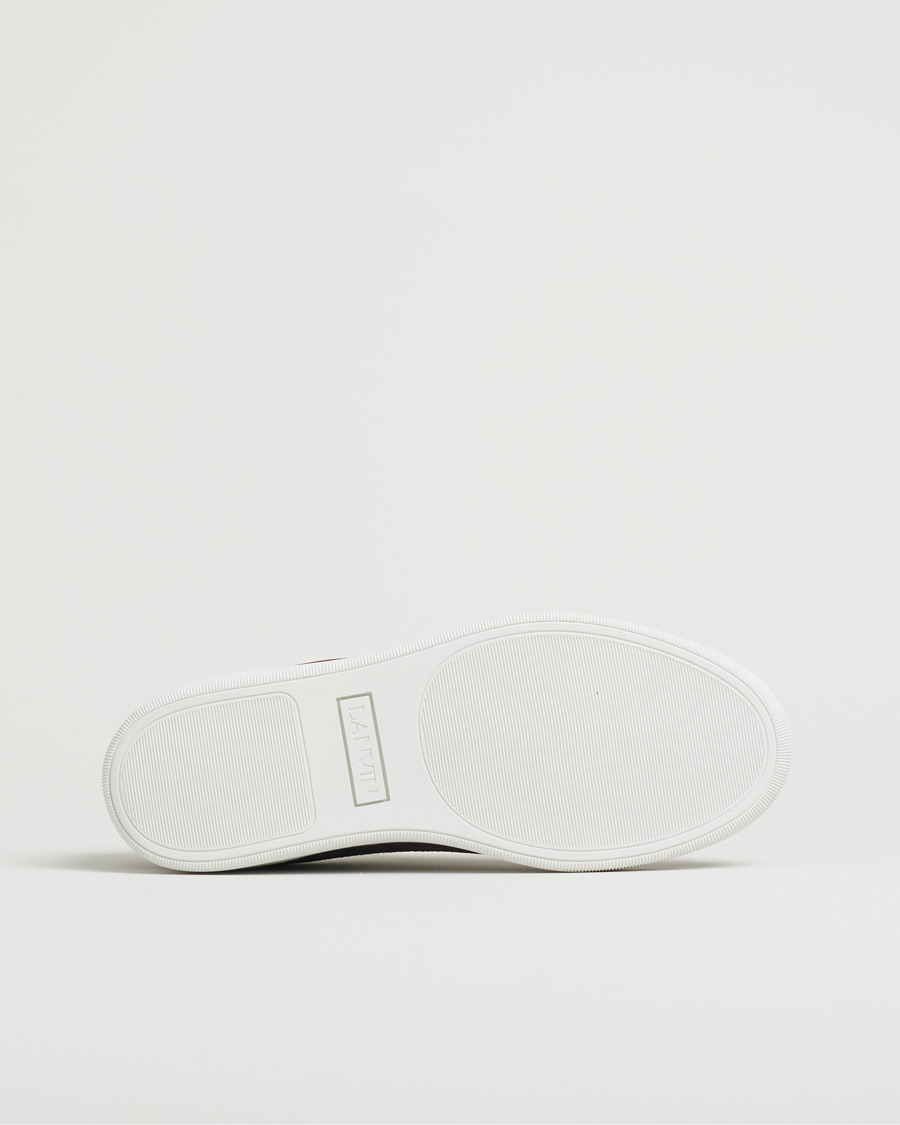 Hombres | Lanvin Patent Cap Toe Sneaker Dark Brown | Pre-owned | Lanvin Patent Cap Toe Sneaker Dark Brown