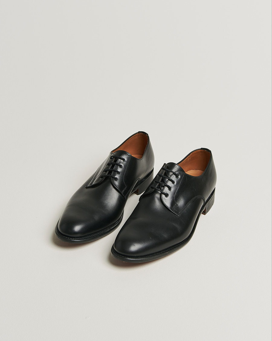 Hombres | Sanders Athens Calf Plain Gibson Black | Pre-owned | Sanders Athens Calf Plain Gibson Black