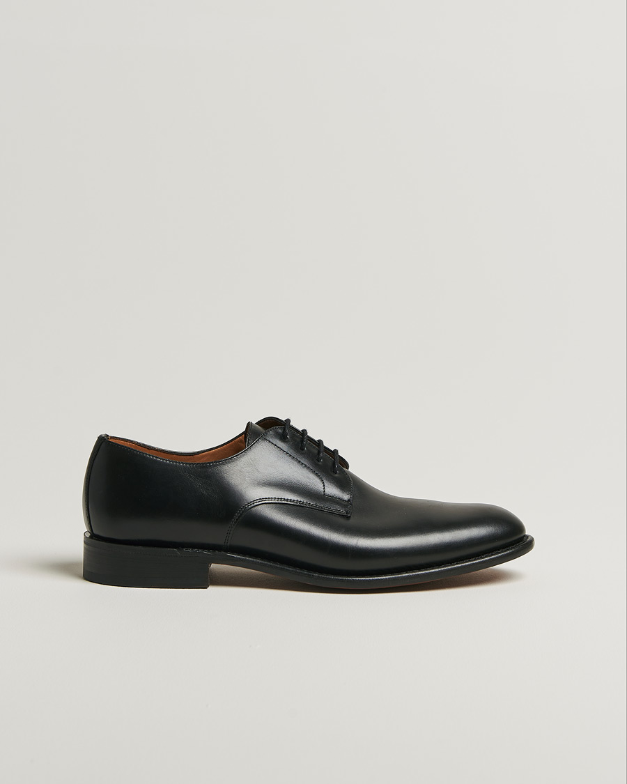 Hombres | Sanders Athens Calf Plain Gibson Black | Pre-owned | Sanders Athens Calf Plain Gibson Black