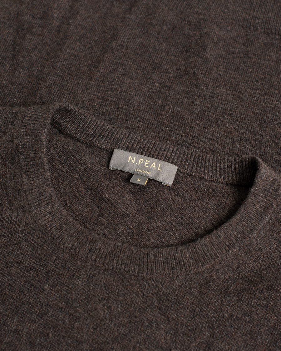 Hombres | Jerséis y prendas de punto | Pre-owned | N. Peal Cashmere Knit Crew Neck Brown S