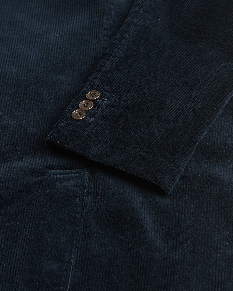 Hombres | Pre-owned Blazers | Pre-owned | Polo Ralph Lauren Corduroy Stretch Blazer Aviator Navy UK38 - EU48