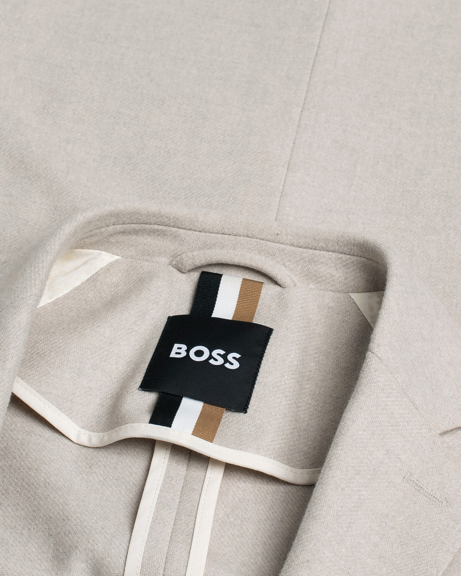 Hombres | Blazers | Pre-owned | BOSS BLACK Hanry Wool Patch Pocket Blazer Open White