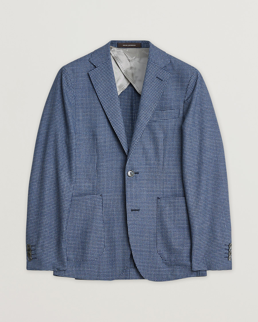 Hombres | Pre-owned Blazers | Pre-owned | Oscar Jacobson Ferry Check Wool Blazer Multi