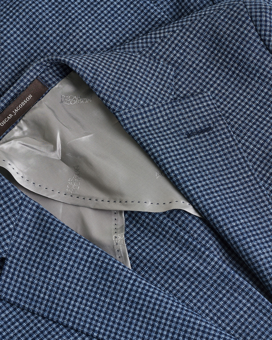 Hombres | Pre-owned Blazers | Pre-owned | Oscar Jacobson Ferry Check Wool Blazer Multi
