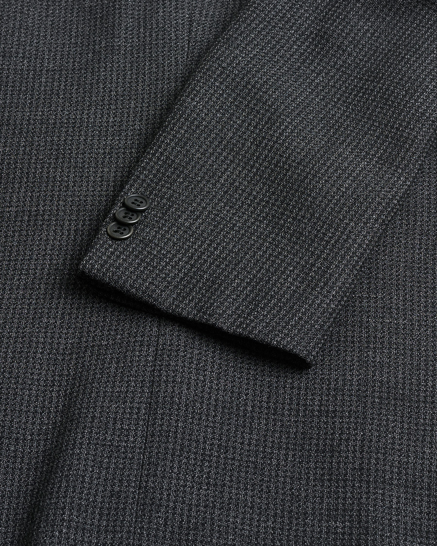 Hombres | Pre-owned Blazers | Pre-owned | Armani Collezioni Vintage Wool Blazer Dark Grey 48