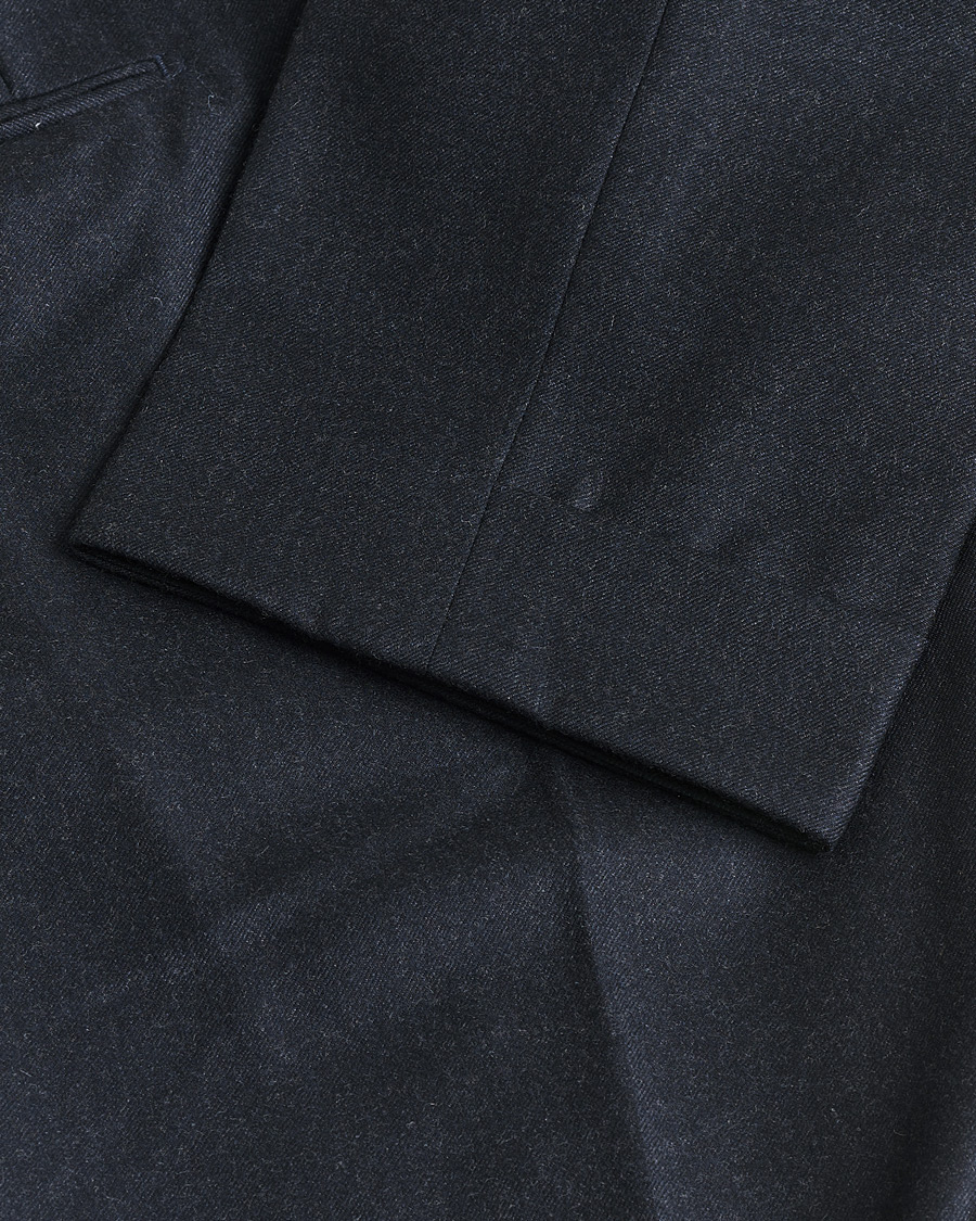 Hombres | Pre-owned Pantalones | Pre-owned | Incotex Slim Fit Flannel Trousers Navy 50