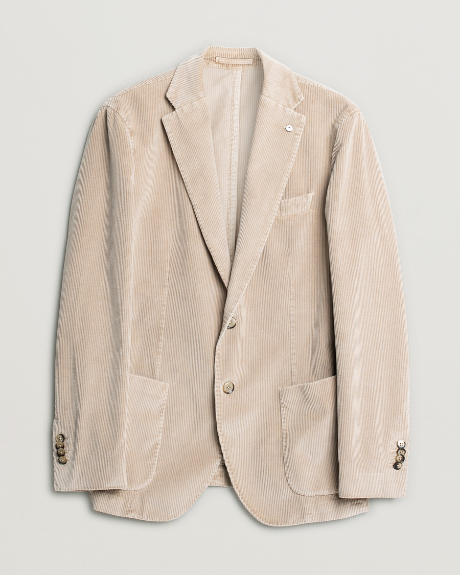 Hombres | Blazers | Pre-owned | L.B.M. 1911 Jack Corduroy Blazer Beige