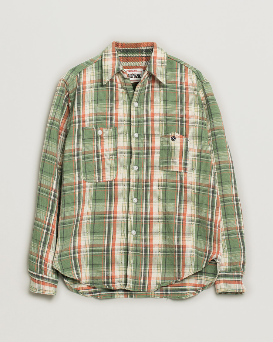 Hombres | Camisas | Pre-owned | Big Yank 1942 Flannel Shirt Green Check S