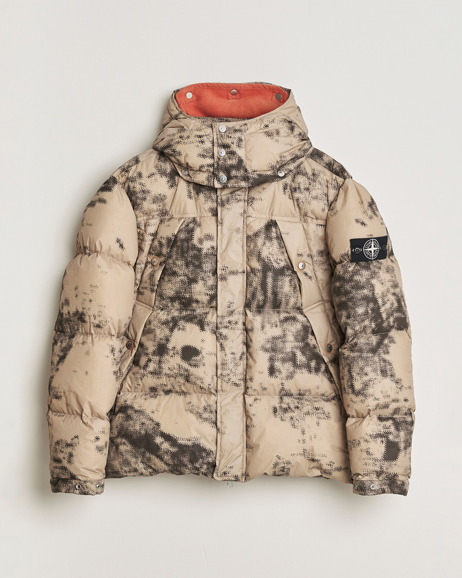 Hombres | Pre-owned Chaquetas | Pre-owned | Stone Island Thermo Sensitive Camo Down Jacket Dove Grey L