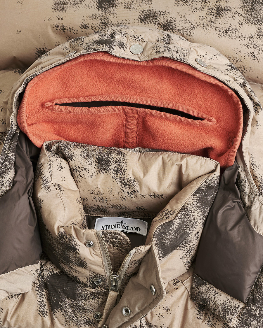 Hombres | Pre-owned Chaquetas | Pre-owned | Stone Island Thermo Sensitive Camo Down Jacket Dove Grey L