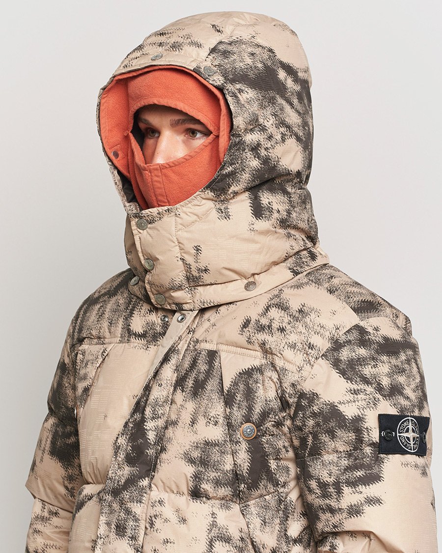 Hombres | Pre-owned Chaquetas | Pre-owned | Stone Island Thermo Sensitive Camo Down Jacket Dove Grey L