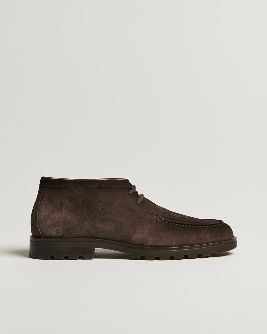 Hombres | Pre-owned Zapatos | Pre-owned | Santoni Winter Chukka Boot Dark Brown Suede UK10 - EU44