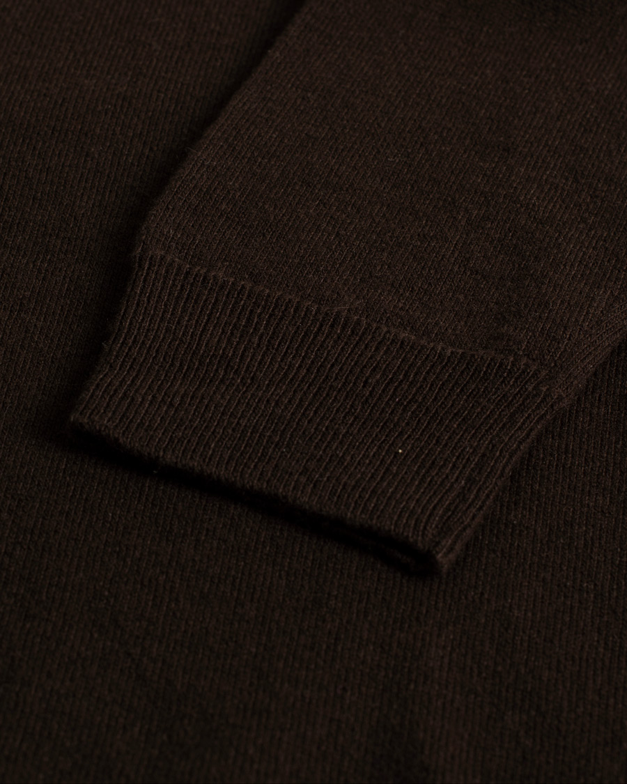 Hombres | Zanone Virgin Wool/Cashmere Rollneck Brown 50 | Pre-owned | Zanone Virgin Wool/Cashmere Rollneck Brown 50