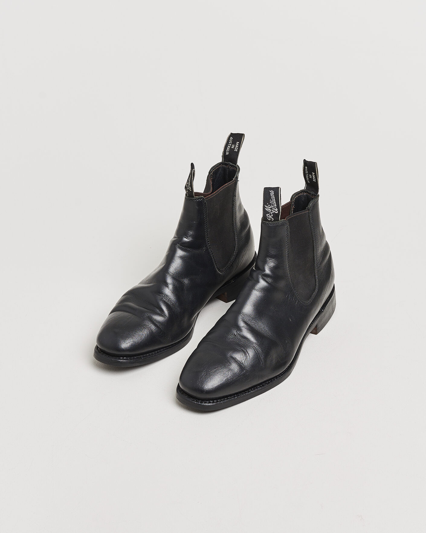 Hombres | Pre-owned Zapatos cosidos a mano | Pre-owned | R.M.Williams Comfort Craftsman G Boot Yearling Black UK9 - EU43,5