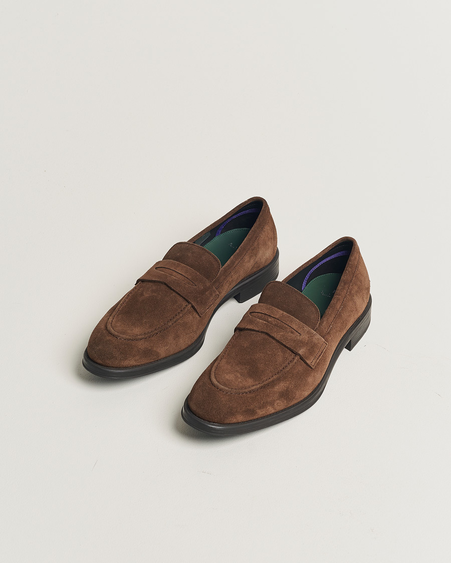 Hombres | Paul Smith Pierce Suede Loafer Dark Brown UK8 - EU42 | Pre-owned | Paul Smith Pierce Suede Loafer Dark Brown UK8 - EU42