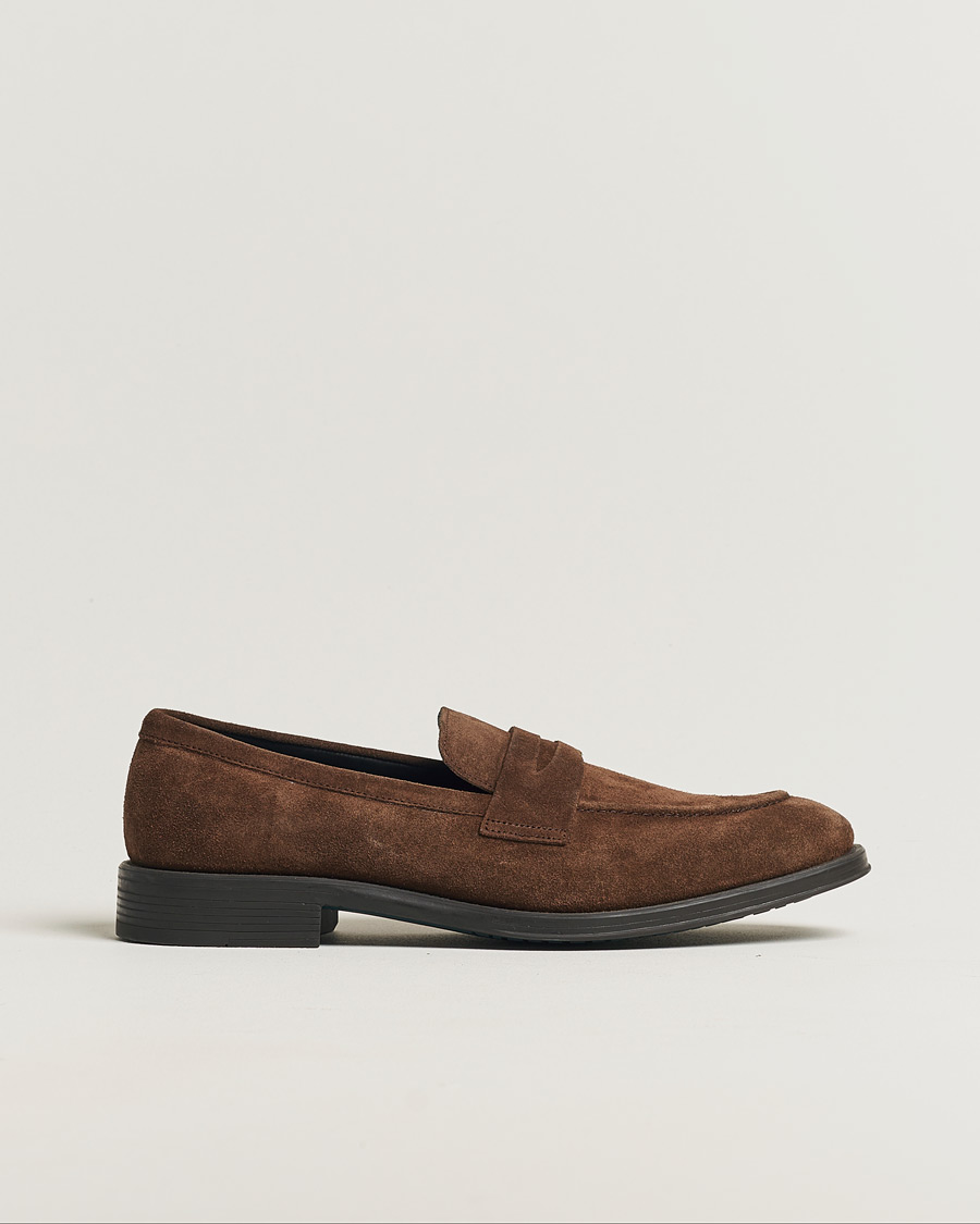 Hombres | Paul Smith Pierce Suede Loafer Dark Brown UK8 - EU42 | Pre-owned | Paul Smith Pierce Suede Loafer Dark Brown UK8 - EU42