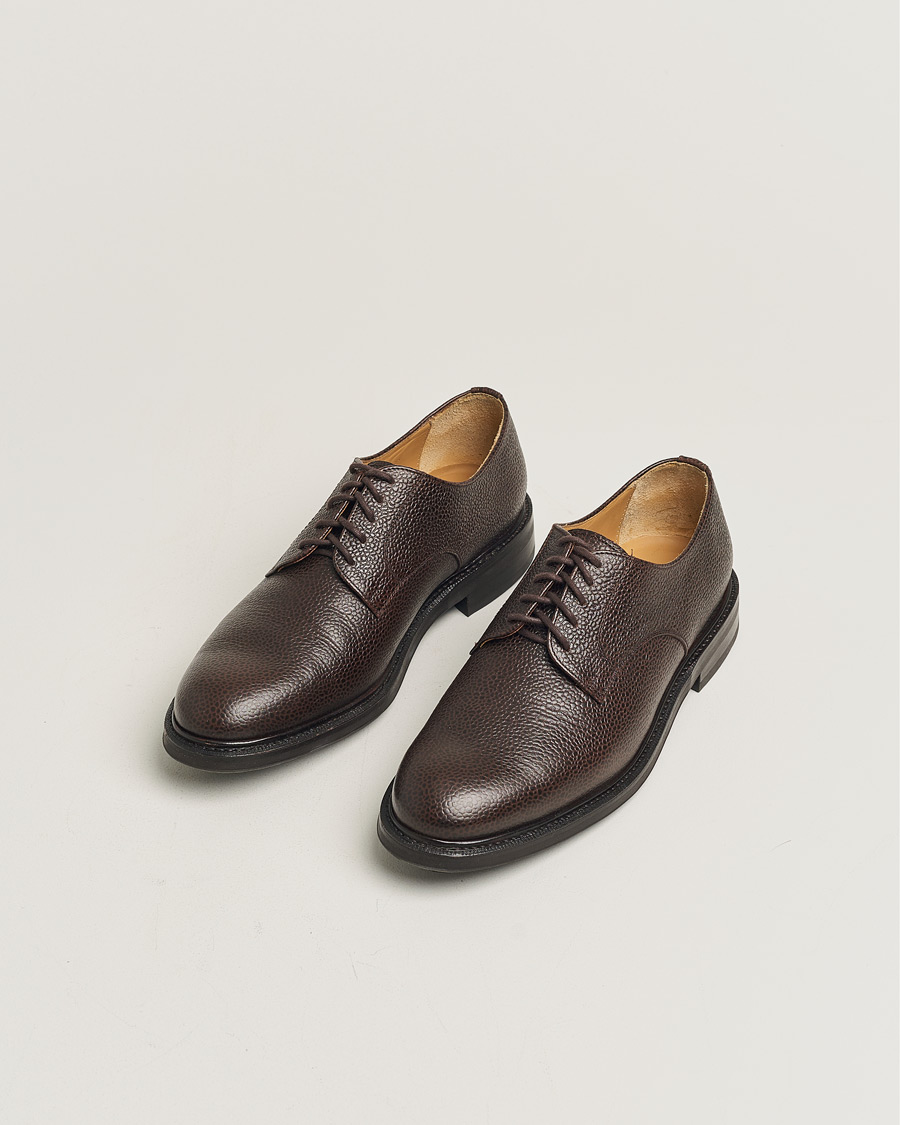 Hombres | Myrqvist Boden Derby Dark Brown Country Calf UK7,5 - EU41,5 | Pre-owned | Myrqvist Boden Derby Dark Brown Country Calf UK7,5 - EU41,5