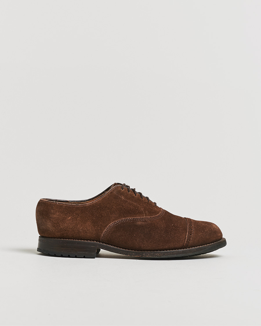 Hombres | Pre-owned Zapatos cosidos a mano | Pre-owned | Allen Edmonds Barlow Oxford Dark Brown Suede UK8,5 - EU42