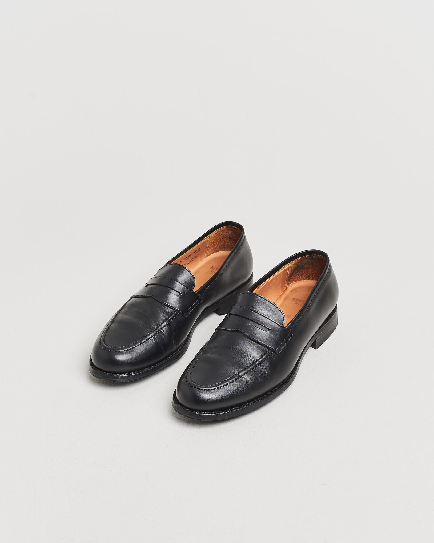 Hombres | Pre-owned Zapatos cosidos a mano | Pre-owned | Myrqvist Stenhammar II Loafer Black Calf UK8 - EU42