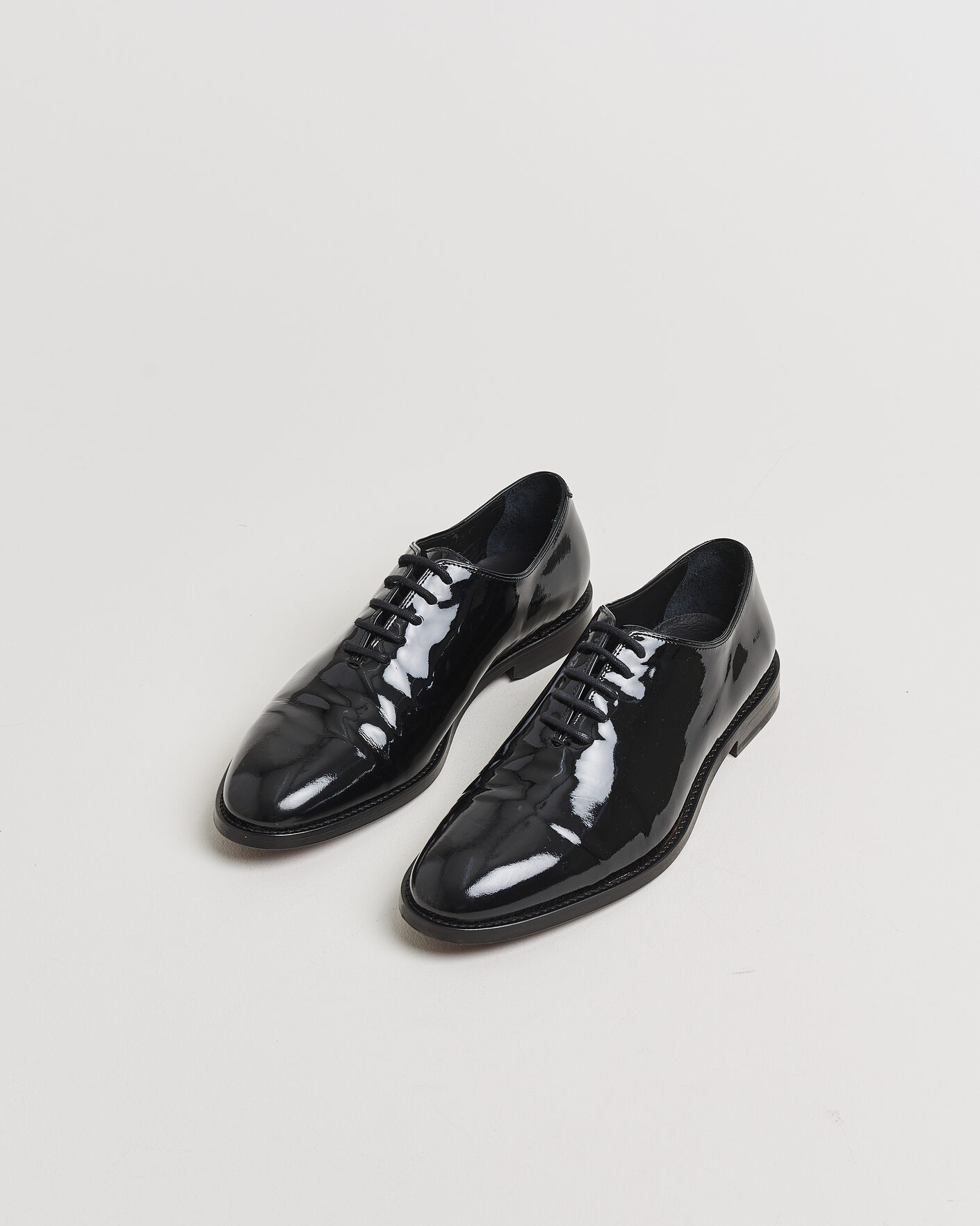 Hombres | Pre-owned Zapatos cosidos a mano | Pre-owned | Myrqvist Drottningholm Patent Shoe Black UK10 - EU44