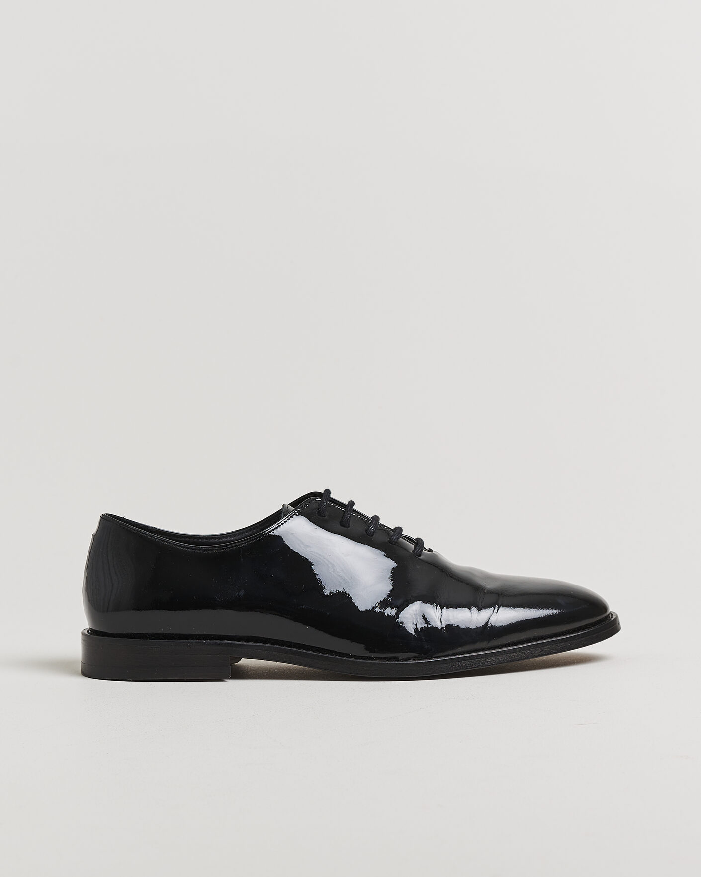 Hombres | Pre-owned Zapatos cosidos a mano | Pre-owned | Myrqvist Drottningholm Patent Shoe Black UK10 - EU44