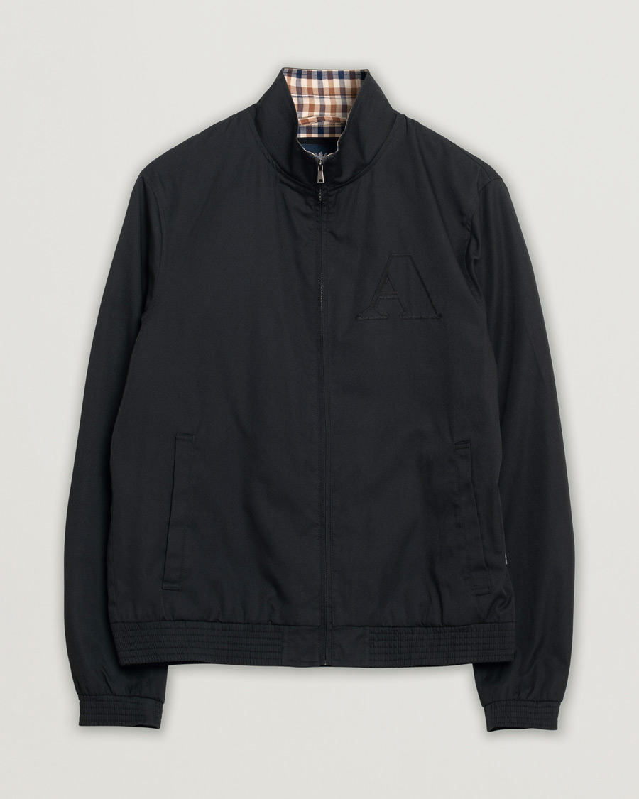 Hombres | Abrigos y chaquetas | Pre-owned | Aquascutum Harrington Jacket Black S
