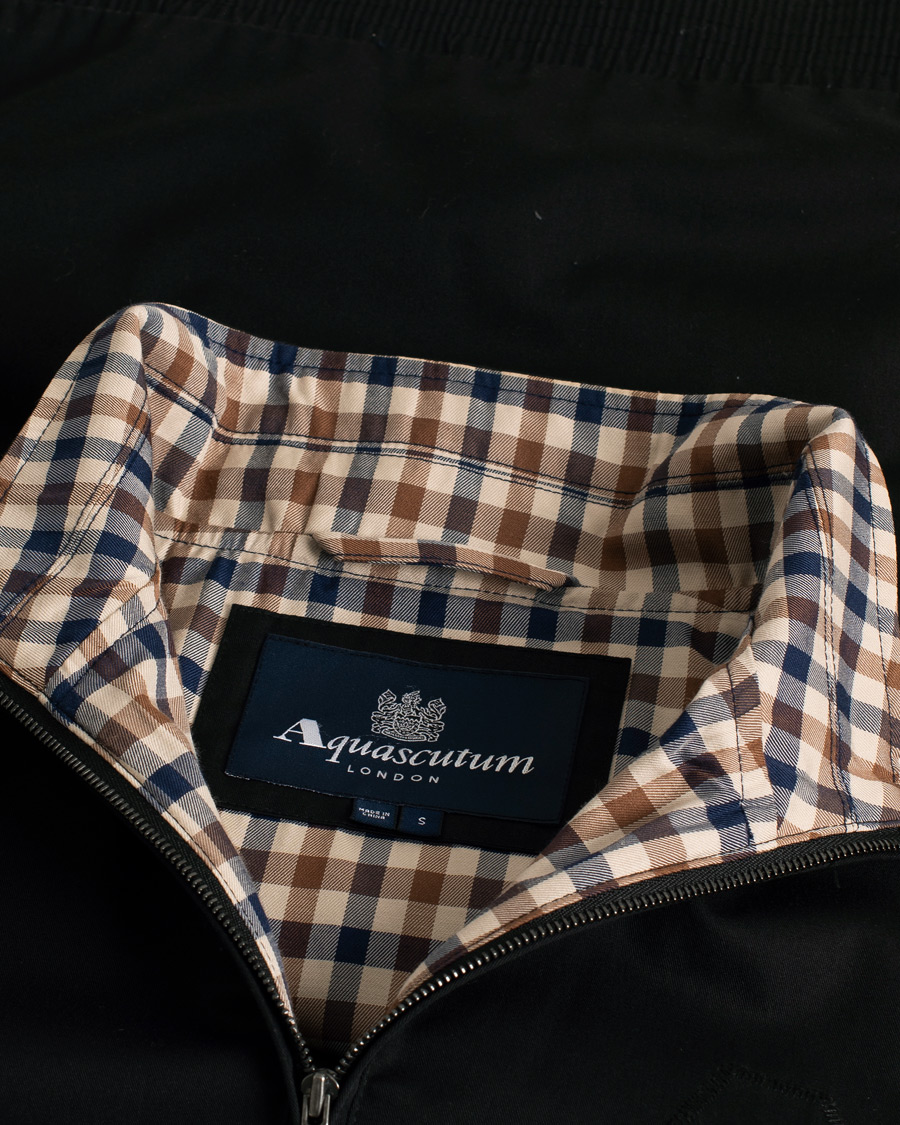 Hombres | Abrigos y chaquetas | Pre-owned | Aquascutum Harrington Jacket Black S