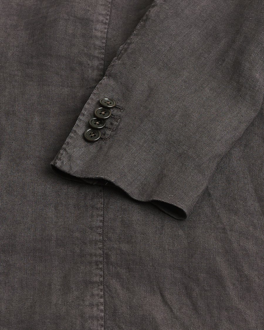 Hombres | Pre-owned Blazers | Pre-owned | Boglioli K Jacket Linen Blazer Dark Brown 46