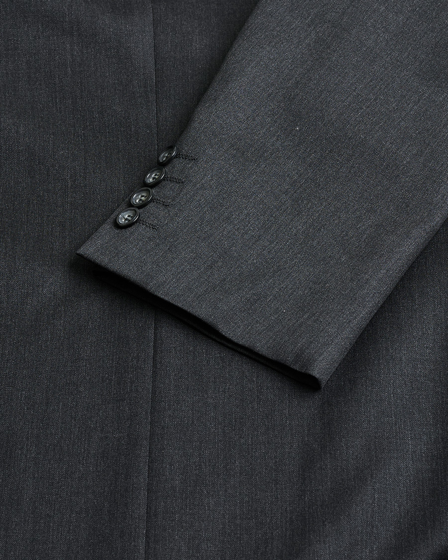 Hombres | Oscar Jacobson Vintage Wool Suit Dark Grey 50 | Pre-owned | Oscar Jacobson Vintage Wool Suit Dark Grey 50