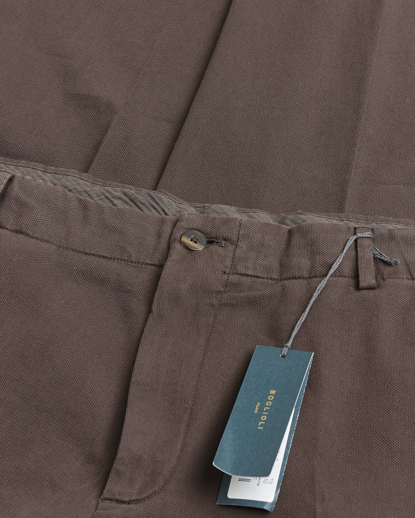 Hombres | Pre-owned Pantalones | Pre-owned | Boglioli Regular Fit Cotton Chinos Brown 52