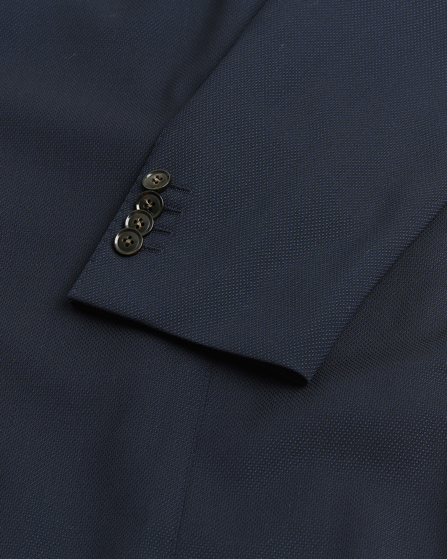 Hombres | Pre-owned Blazers | Pre-owned | Oscar Jacobson Farris Patch Blazer Navy 48