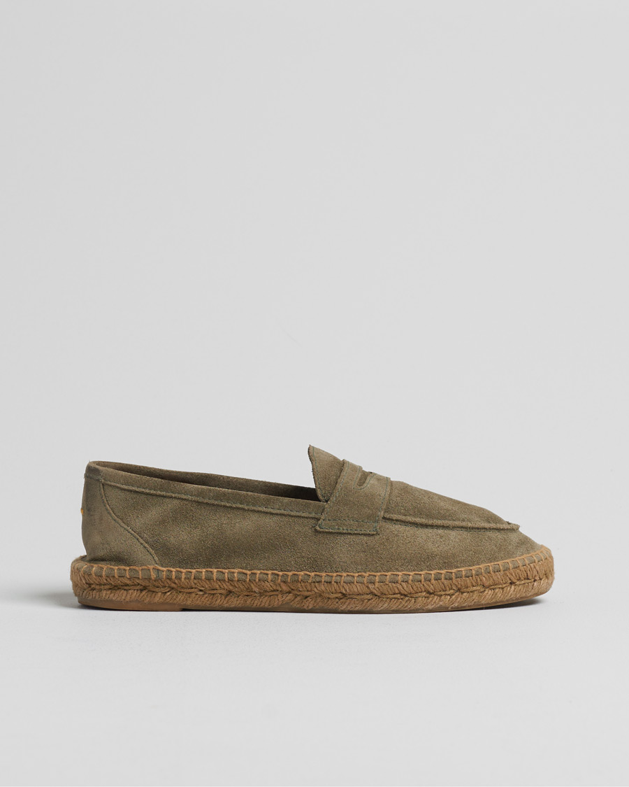 Hombres | Pre-owned Zapatos | Pre-owned | Castañer Nacho Casual Suede Loafers Verde Bosque
