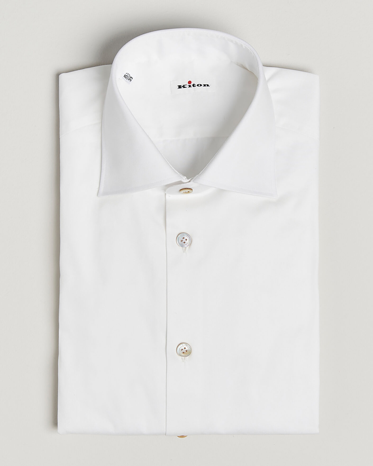Hombres | Pre-owned Camisas | Pre-owned | Kiton Slim Fit Dress Shirt White 38 - S