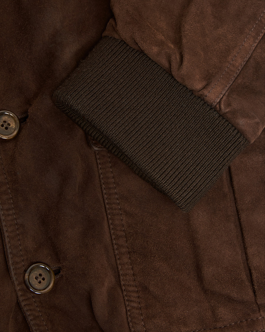 Hombres | Pre-owned Chaquetas | Pre-owned | Valstar Valstarino Suede Jacket Dark Brown 54