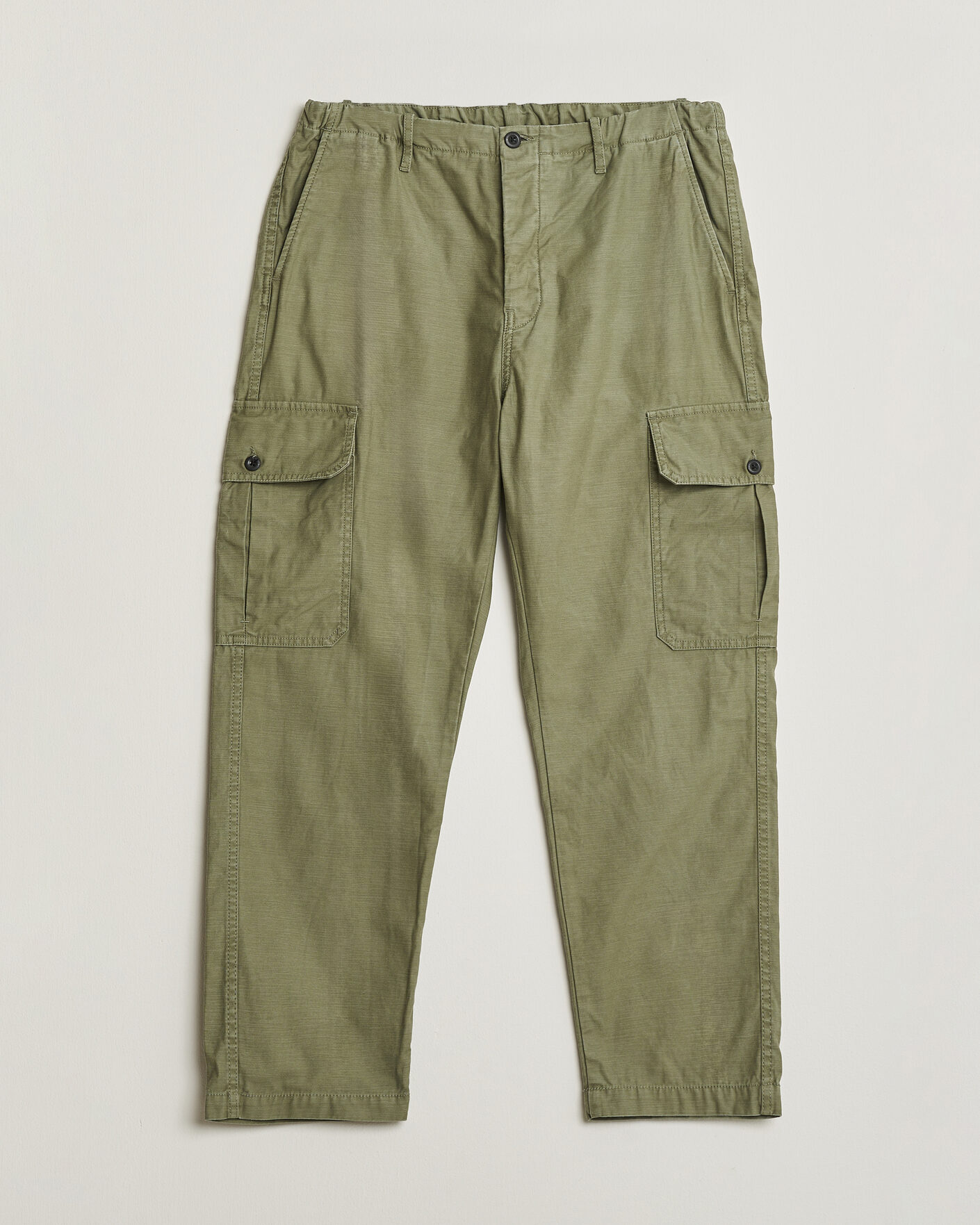 Hombres | Pre-owned Pantalones | Pre-owned | Incotex Regular Fit Cargo Pants Military W34